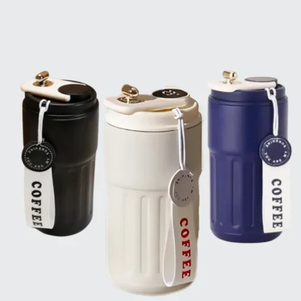 Smart Temperature Display Stainless Steel Coffee Mug with Handle – Insulated Thermos Flask for Hot & Cold Beverages