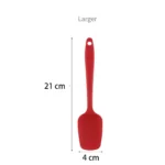 Red Silicone Kitchen Spatula – Non-Stick Safe, Heat-Resistant Tool (21cm)
