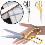 Gold Handle Fabric Cutting Scissors – Tailoring Shears for Sewing & Quilting Projects