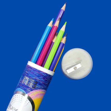 True Color Eco Color Pencils – 18 Vibrant Non-Toxic Shades with Sharpener & Case