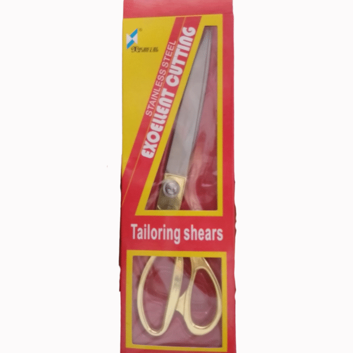 Gold Handle Fabric Cutting Scissors – Tailoring Shears for Sewing & Quilting Projects
