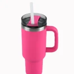 Stanley Quencher H2.0 Tumbler – 40oz Insulated Mug with Handle & Straw (Blue, Pink, Black)