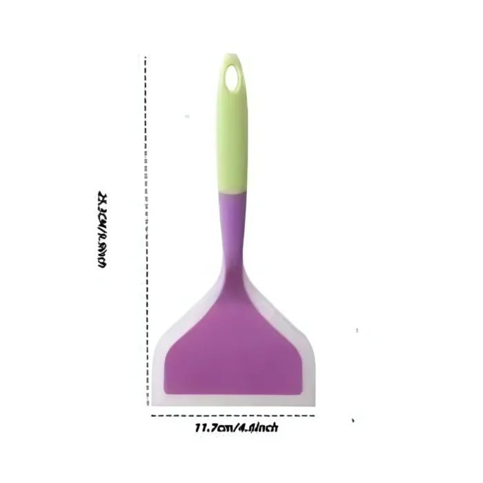 Dual-Tone Silicone Spatula – Non-Stick Safe, Heat-Resistant Kitchen Turner Tool