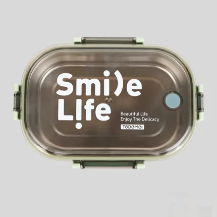 Smile Life 710ml Stainless Steel Lunch Box with Leak-Proof Lid and Divider – Bento Style Meal Box