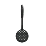 Black Heat-Resistant Nylon Slotted Spoon – Kitchen Skimmer Ladle