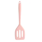 Pink Heat-Resistant Silicone Slotted Spatula – 21cm Cooking Turner