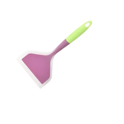 Dual-Tone Silicone Spatula – Non-Stick Safe, Heat-Resistant Kitchen Turner Tool