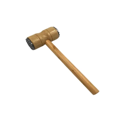 Wooden Meat Tenderizer Hammer – Dual-Sided Mallet with Flat and Textured Surfaces for Kitchen Use